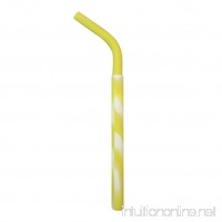 Big Sale! Silicone Straw for Kids and Adults  Iuhan Color Practical Reusable Washable Food Grade Silicone Drinking Bent Straw (Yellow) - B07FNCMZ7R